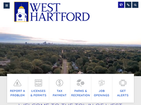 'westhartfordct.gov' screenshot