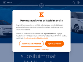 'volkswagen.fi' screenshot