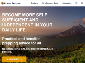 'primalsurvivor.net' screenshot