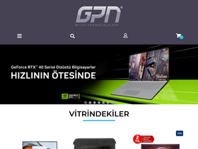 'gpnteknoloji.com' screenshot