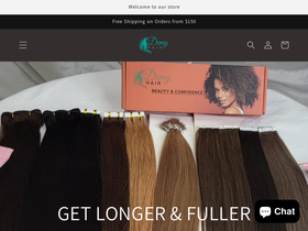 demyhair.com homepage screenshot