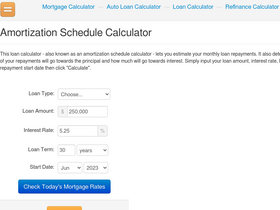 'amortization-calc.com' screenshot