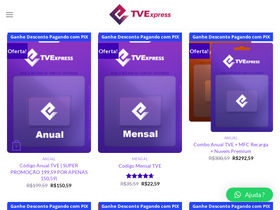 TVExpress Código de Recarga Anual - Recargas 24h