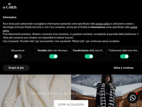 decarlisfur.it homepage screenshot