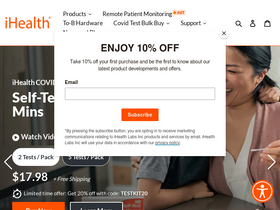 'ihealthlabs.com' screenshot