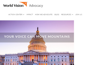 'worldvisionadvocacy.org' screenshot
