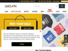 'lilicloth.com' screenshot