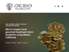 longbeachmushrooms.com homepage screenshot