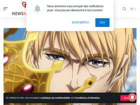 'newsmangas.fr' screenshot