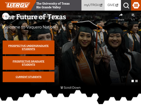 'utrgv.edu' screenshot