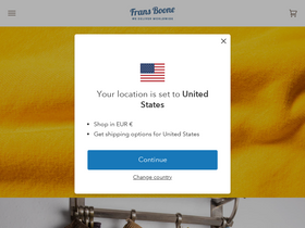 'fransboonestore.com' screenshot