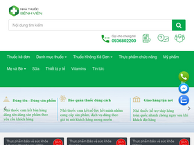 'nhathuocbenhvien.vn' screenshot