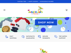 jumpinjakstees.com homepage screenshot