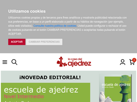 'lacasadelajedrez.com' screenshot