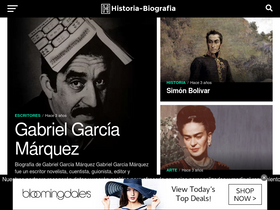 'historia-biografia.com' screenshot