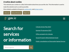 'gov.ie' screenshot