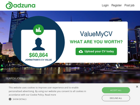 'adzuna.com.au' screenshot