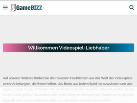 'gamebizz.de' screenshot