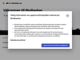 'blodbanken.nu' screenshot