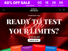 lustandmidnight.com homepage screenshot