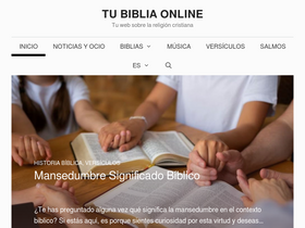 'tubibliaonline.com' screenshot