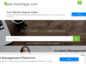 'best-hashtags.com' screenshot