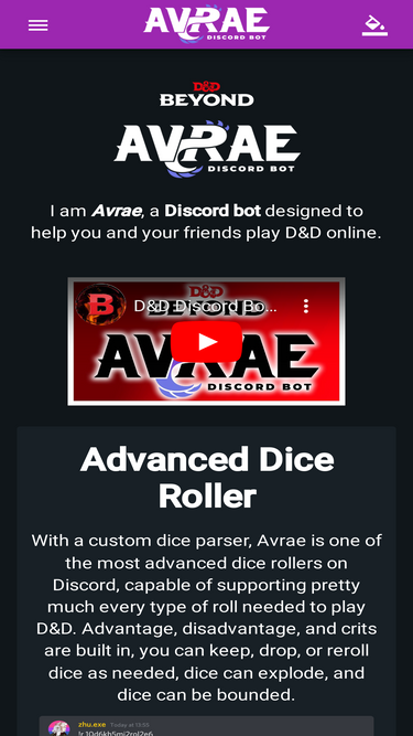 Avrae Discord Bot