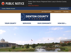 'dentoncounty.gov' screenshot