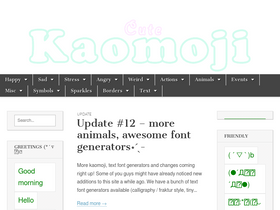 'cutekaomoji.com' screenshot