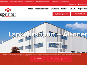 'sprinter.hu' screenshot