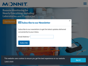 'monnit.com' screenshot