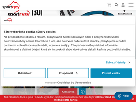 'sportrysy.sk' screenshot