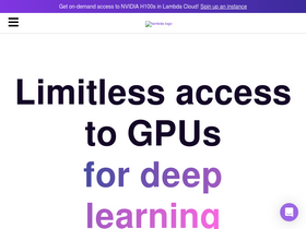 'lambdalabs.com' screenshot