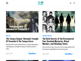 'infinityexplorers.com' screenshot