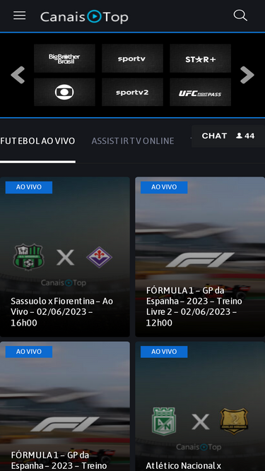 Canais Top, Assistir TV Online Grátis