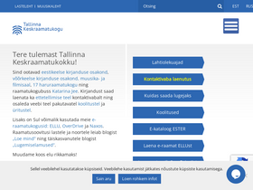 'keskraamatukogu.ee' screenshot