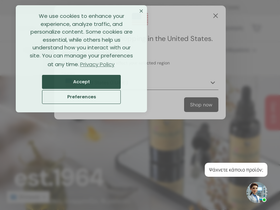 Avgerinos Pharmacy homepage screenshot