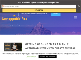 'unstoppablerise.com' screenshot