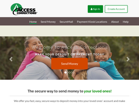 'accesscorrections.com' screenshot