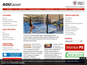'aousassari.it' screenshot