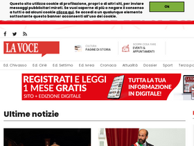 'giornalelavoce.it' screenshot