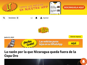 'lateja.cr' screenshot