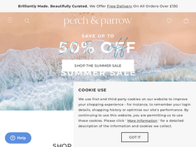 'perchandparrow.com' screenshot