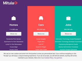 'mitula.pk' screenshot