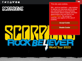 'the-scorpions.com' screenshot