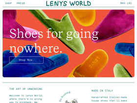 Lenysworld homepage screenshot