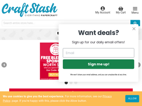 'craftstash.us' screenshot