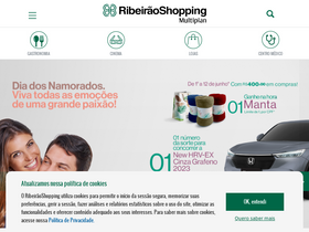 'ribeiraoshopping.com.br' screenshot