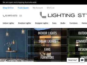 'lightingstyle.com.au' screenshot
