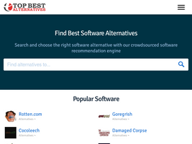 'topbestalternatives.com' screenshot